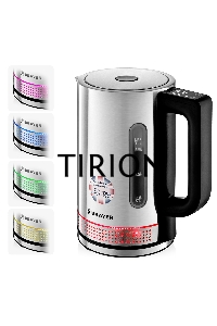 Чайник электрический BRAYER BR1060 2200 Вт, 1,7 л, стальной/черный