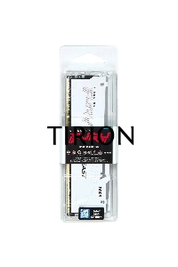 Оперативная память Kingston Fury Beast, DDR5, 32GB (1x32GB), 6000MHz, CL30, с радиатором, RGB, белый