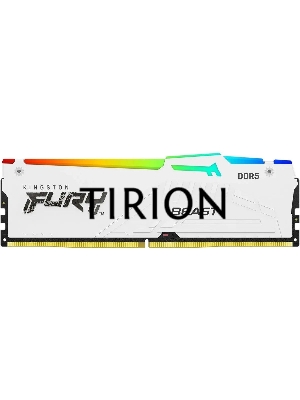 Оперативная память Kingston Fury Beast, DDR5, 32GB (1x32GB), 6000MHz, CL30, с радиатором, RGB, белый