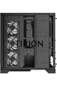 Компьютерный корпус XPG INVADER X BLACK (INVADERXMT-BKCWW) Mid-Tower Gaming ATX PC Case with Panoramic View, Tempered Glass Panels, and RGB Lighting Black