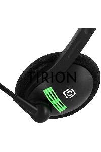 Наушники с микрофоном Оклик HS-M100 черный 1.8м накладные оголовье (1532004)