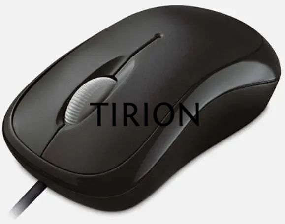 Мышь проводная Microsoft Basic Optical Mouse черный, 1000 dpi, USB, кнопки - 3