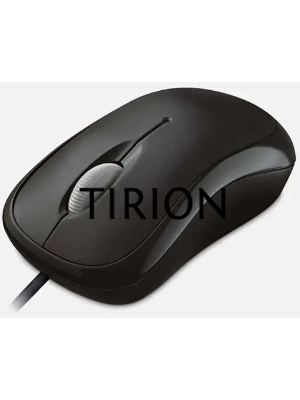 Мышь проводная Microsoft Basic Optical Mouse черный, 1000 dpi, USB, кнопки - 3