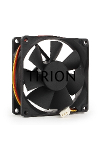 Вентилятор Gembird FANCASE/BALL-3100 черный 80мм 3100rpm 3-pin
