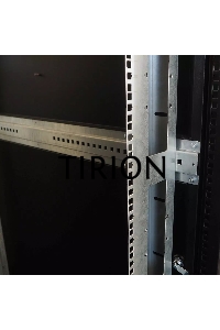 Шкаф серверный напольный 42U (800  1000) двойные перфорированные двери 2 шт., цвет черный
