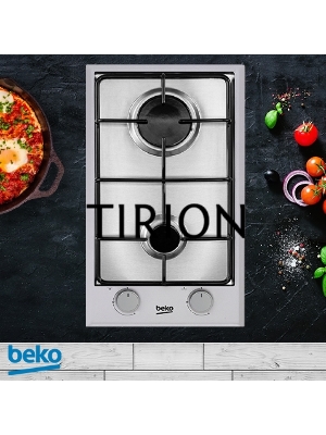 Встраиваемая газовая варочная поверхность Beko HDCG 32220 FX, Нержавеющая сталь