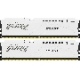 Оперативная память Kingston Fury Beast, DDR5, 32GB (2x16GB), 5600MHz, CL40, с радиатором, белый
