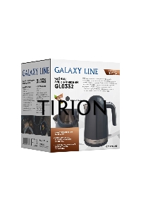 Чайник электрический Galaxy Line GL 0332, графитовый, пластик, 2200 Вт, 1,7 л