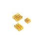 Набор радиаторов ACD RA539 Gold 3 in 1 Heat Sink Set Aluminum for Raspberry Pi 4B