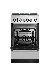 Газовая плита De Luxe 5040.40г(кр)чр 010 нержавеющая стальТипоразмер 50*50см, эл. розжиг в ручке рабочего стола и духового шкафа, терморегулятор, система 