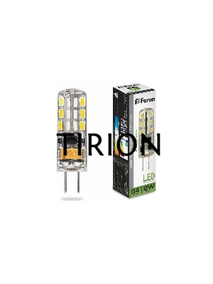 Лампа светодиодная FERON 25448 LED 2вт 12в G4 белый капсульная