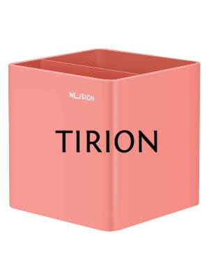 Подставка Deli NS011Pink Nusign 2отд. для письменных принадлежностей 84х84х86мм розовый пластик