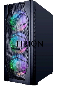 Компьютерный корпус 1STPLAYER D4-BK-4G6 DK D4 BLACK / ATX, tempered glass, metal mesh / 4x 120mm LED fans inc. / D4-BK-4G6
