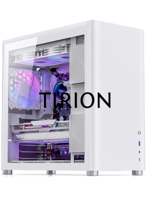 Корпус JONSBO D40 White без БП, боковая панель из закаленного стекла, mini-ITX, micro-ATX, ATX, белый