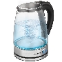 Чайник электрический Endever Skyline KR-345G стальной/черный, 2200 Вт, 1,8 л, сталь/стекло, 12 шт/уп.