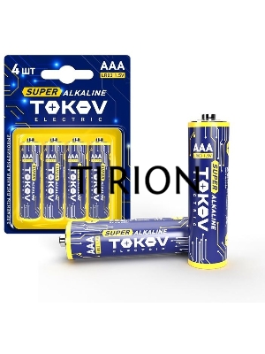 Элемент питания алкалиновый LR3/AAA (блист.4шт) TOKOV ELECTRIC TKE-ALS-LR3/B4