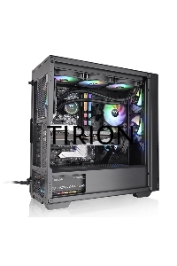 Компьютерный корпус Thermaltake Divider 370 TG ARGB/Black CA-1S4-00M1WN-00 /Win/SPCC/Tempered Glass*1/120mm ARGB PWM Fan*3