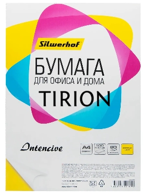 Бумага Silwerhof A4/80г/м2/100л./желтый интенсив общего назначения(офисная)