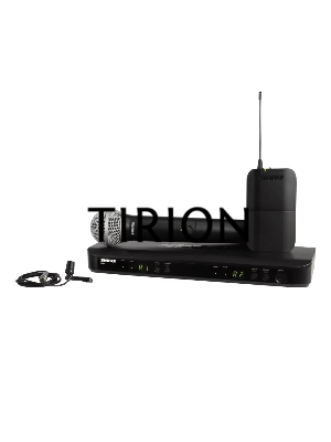 Микрофонная система SHURE BLX1288E/CVL-M17 беспроводная, двухканальная, с ручным передатчиком PG58 и петличным микрофоном CVL-B/C, частота UHF 662-686 МГц