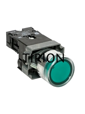 Кнопка BA31 с подсветкой 230В зел. NO IP65 PROxima EKF xb2-bw31-230-65