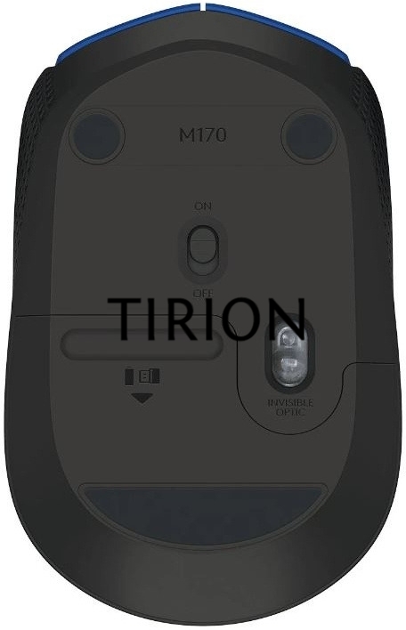 Мышь беспроводная Logitech M170 синий, 1000 dpi, радиоканал, USB, кнопки - 3