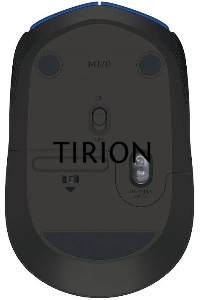Мышь беспроводная Logitech M170 синий, 1000 dpi, радиоканал, USB, кнопки - 3
