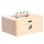 Сейф для денег Deli ET502 90х 200х 160 мм ключевой, бежевый