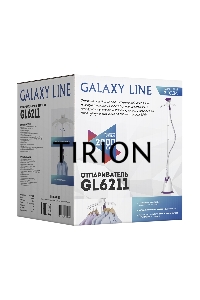 Отпариватель Galaxy Line GL 6211, белый с фиолетовым, стационарный, 2000 Вт, объем контейнера для воды 1,7 л, 3 режима отпаривания