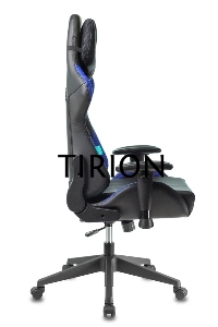 Кресло игровое Бюрократ VIKING 5 AERO BLUE черный/синий искусственная кожа