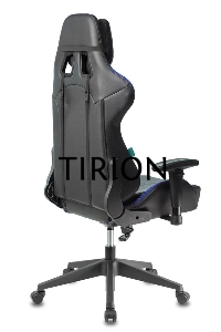 Кресло игровое Бюрократ VIKING 5 AERO BLUE черный/синий искусственная кожа