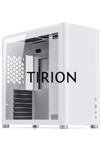 Корпус JONSBO D40 White без БП, боковая панель из закаленного стекла, mini-ITX, micro-ATX, ATX, белый