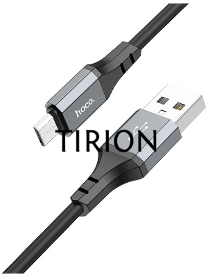 Кабель Hoco X86 Micro Spear USB (m)-micro USB (m) 1м черный коробка