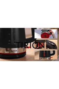 Чайник электрический Bosch TWK4M223 1.7 л, 2400 Вт, черный