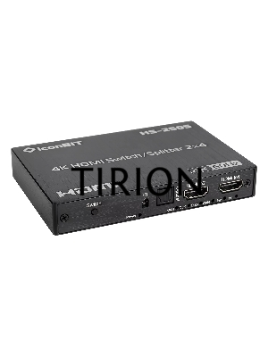 Коммутатор, усилитель распределитель IconBIT HS-2505 2х4, поддержка 4K60
