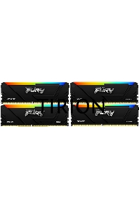 Оперативная память Kingston 64GB 3200MHz DDR4 CL16 DIMM (Kit of 4) FURY Beast RGB