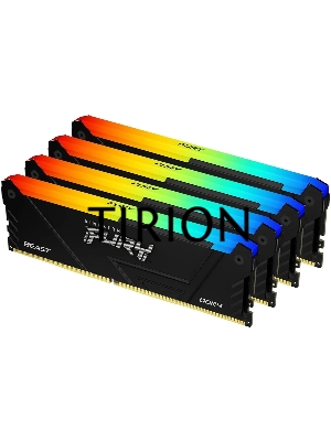 Оперативная память Kingston 64GB 3200MHz DDR4 CL16 DIMM (Kit of 4) FURY Beast RGB