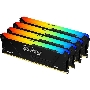 Оперативная память Kingston 64GB 3200MHz DDR4 CL16 DIMM (Kit of 4) FURY Beast RGB