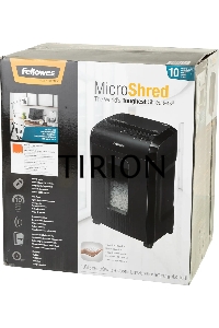 Шредер Fellowes Powershred 10M FS-4630601{DIN P-5, 2х15мм, 10лст., 19лтр., Safety Lock}, с микрорезкой