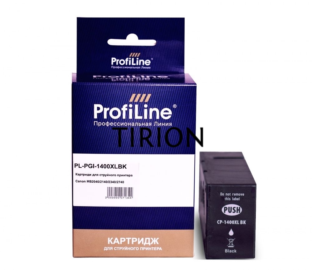 Струйный картридж PL-PGI-1400XLBK для принтеров Canon MB2040/MB2140/MB2340/MB2740 с чернилами Black ProfiLine
