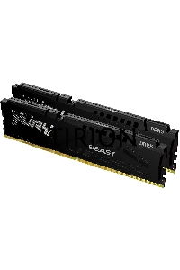 Оперативная память Kingston Fury Beast, DDR5, 32GB (2x16GB), 5600MHz, CL40, с радиаторами, черный