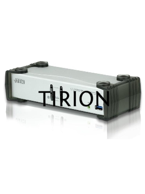 Переключатель, электрон., ATEN KVM+Audio+USB 3.0,  1 user USB+DP =>  2 cpu USB+DP, со шнурами DP 2x1.5м.+USB 2х1.8м., 3840x2160 30Hz, настол., исп.стандарт.шнуры, без OSD, некаскад., (DisplayPort ver 1.1)