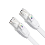 Патч-корд 2.0m LSZH PROF плоский прямой кат.7 ethernet, FTP, медь, белый, литой, экранированные коннекторы, RJ45, T568B, 4PH-R90380