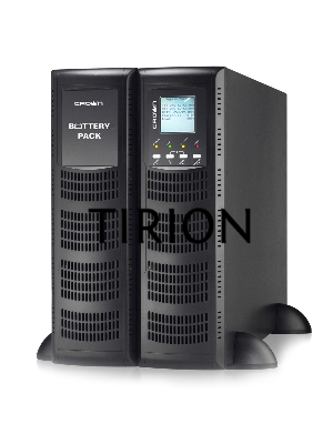 Источник бесперебойного питания CROWN On-Line CMUOA-300X-6K 6000VA/5400W, корпус металл, TOWER&RACK, 3U+3U, АКБ 16*12V/7AH, PF-0.9, AVR 110-300V, порт USB+RS-232, EPO, розетки - клемная колодка (Ph+N+GND), входной кабель 2,5 м, вентилятор охлаждения, авто