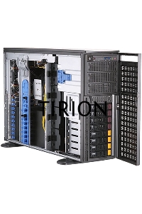 Серверная платформа Supermicro SYS-740GP-TNRT 4U noCPU(2)3rd GenScalable/TDP 270W/no DIMM(16)/ SATARAID HDD(8)LFF/2x10GbE/2x2200W