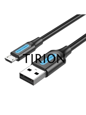 Кабель Vention USB 2.0 AM/micro B 5pin - 2м Черный
