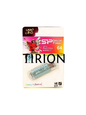 Флеш диск Silicon Power 64Gb Marvel M01 SP064GBUF3M01V1B USB3.0 синий