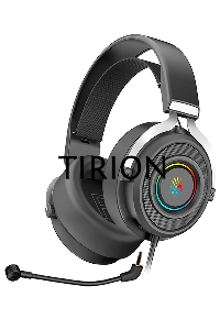 Наушники с микрофоном A4Tech Bloody G535P черный/серебристый 2м мониторные оголовье (G535P 4PIN+USB/BLACK+SILVER)
