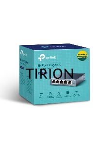 Коммутатор TP-Link SOHO TL-SG105 5-port Desktop Gigabit Switch, 5 10/100/1000M RJ45 ports, metal case