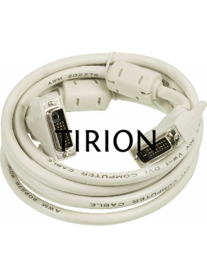 Кабель DVI Ningbo DVI-D(m) dual link/DVI-D(m) dual link 3м феррит.кольца (RD-DVI-3-BR)
