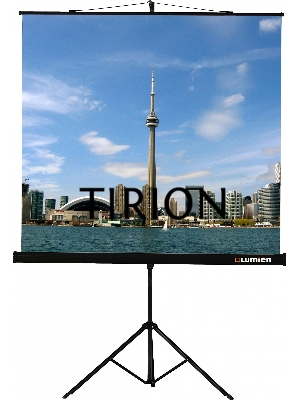 Экран на треноге Lumien 127x127см Eco View LEV-100104 1:1 напольный рулонный